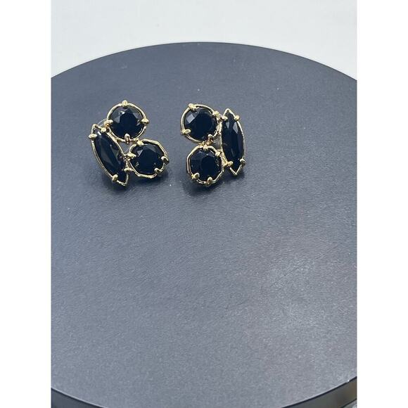Kate spade New York Desert Stone Cluster Black Glass Gold Tone Stud
Earrings - Picture 2 of 14